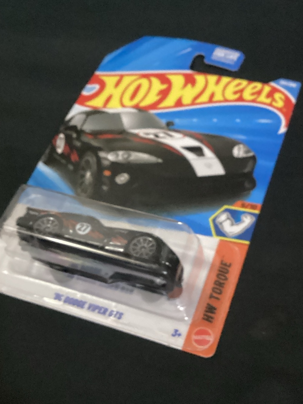 Hot Wheels Black Race Car Toy - Kids Vehicle